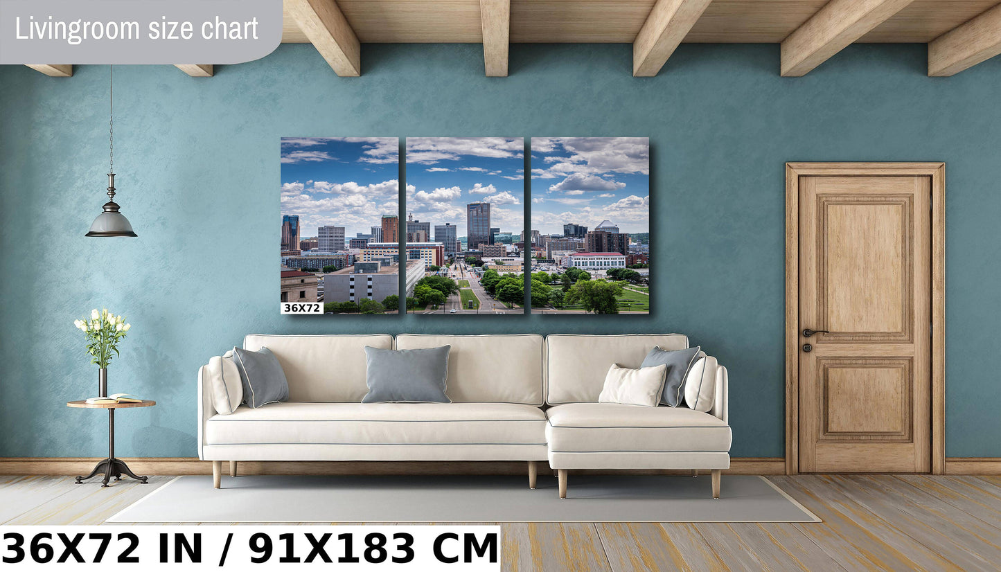 Architectural Ambiance: Downtown Saint Paul Wall Art Minnesota Metal Canvas Print Landscape Photography