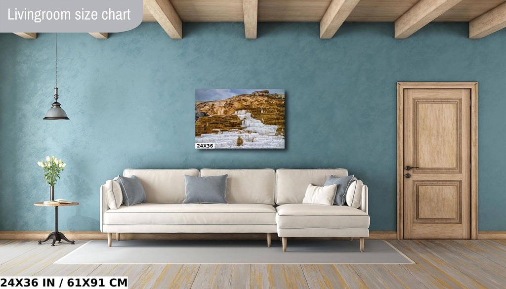 Mammoth Hot Springs Photo Print: Yellowstone National Park