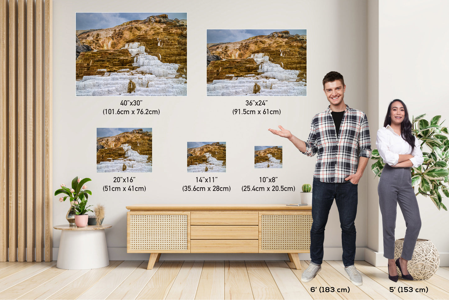Mammoth Hot Springs Photo Print: Yellowstone National Park