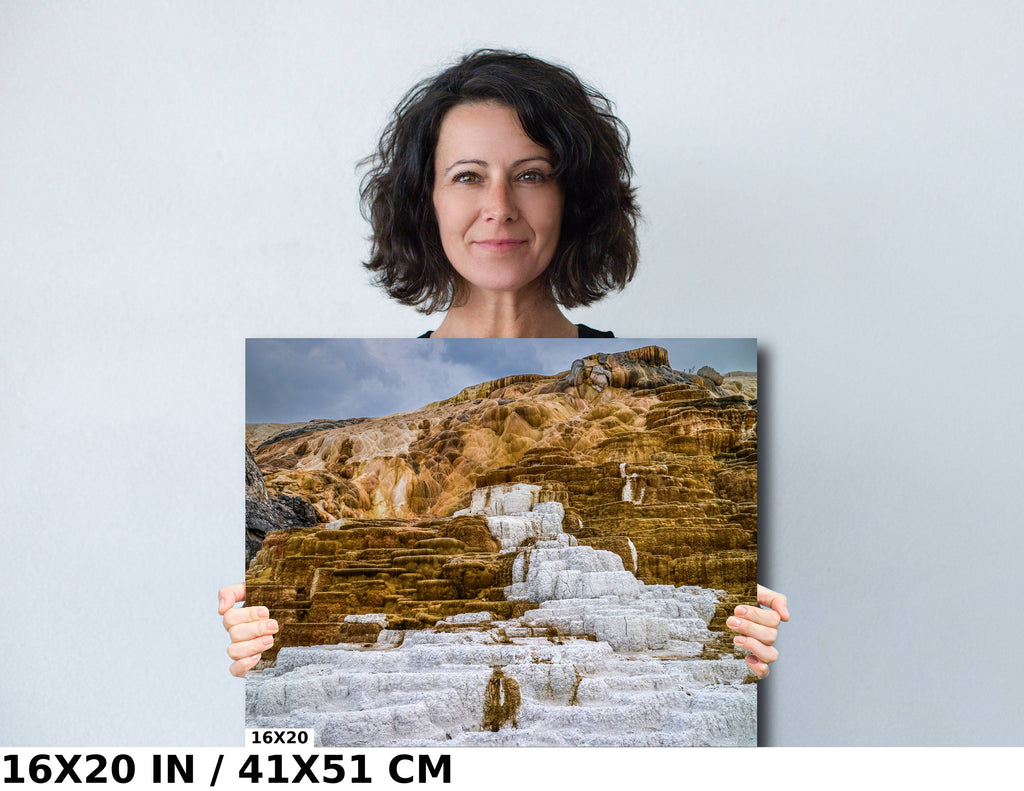 Mammoth Hot Springs Photo Print: Yellowstone National Park