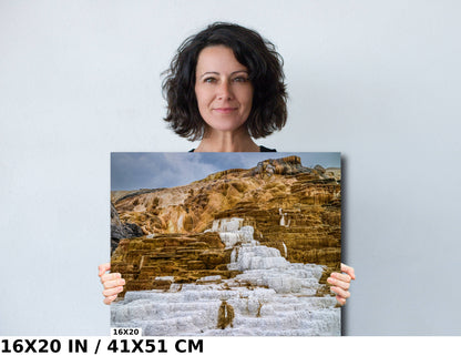 Mammoth Hot Springs Photo Print: Yellowstone National Park
