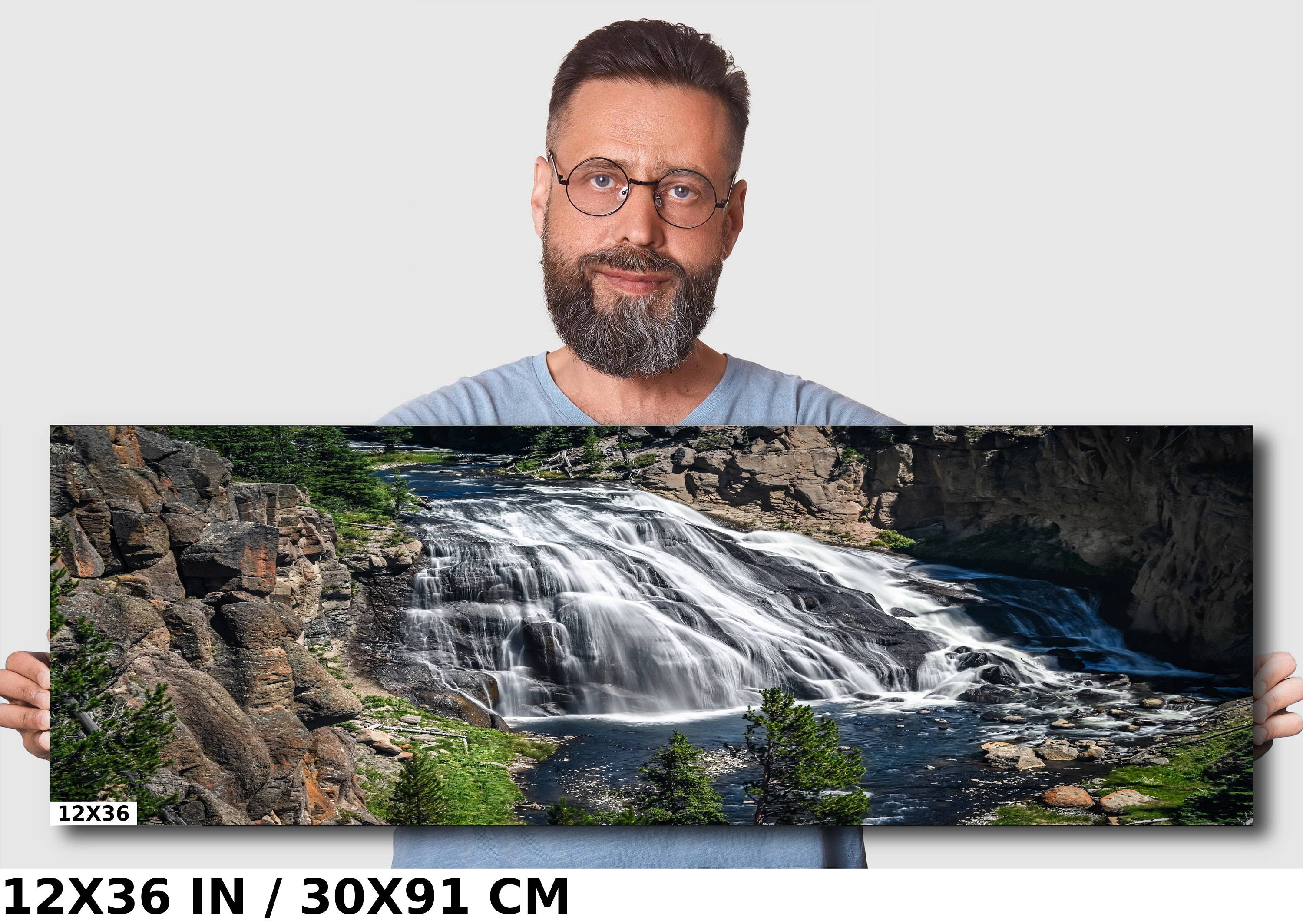 Gibbon Falls Print: Yellowstone National Park Waterscape Wall Art