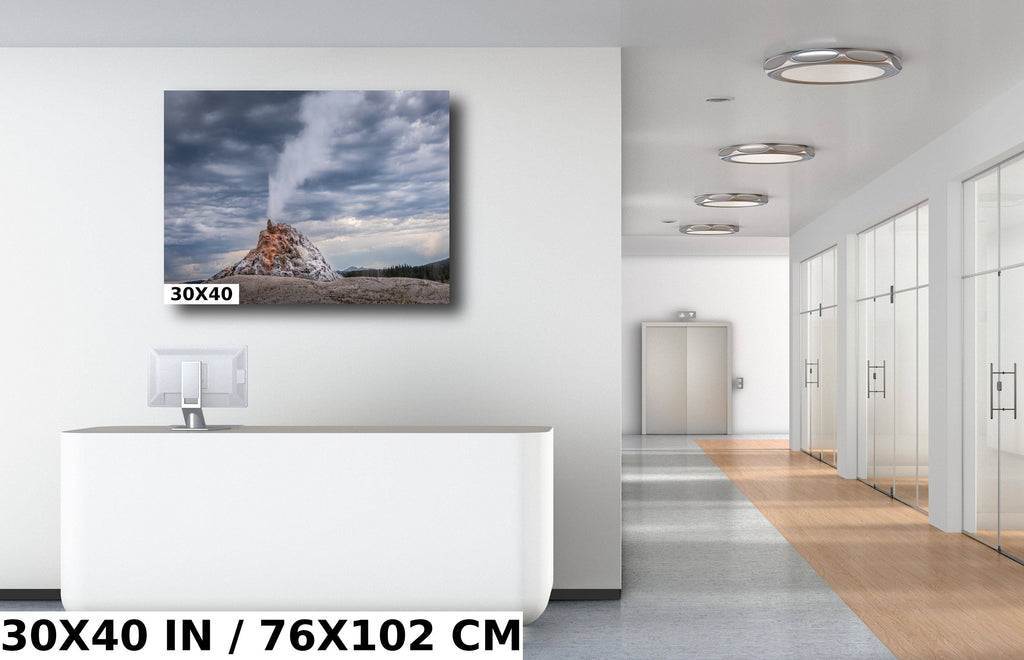 White Dome Geyser Print: Yellowstone National Park Wall Art
