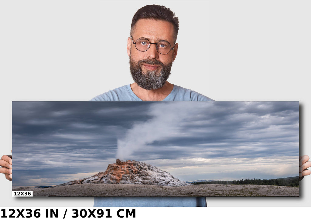 White Dome Geyser Print: Yellowstone National Park Wall Art