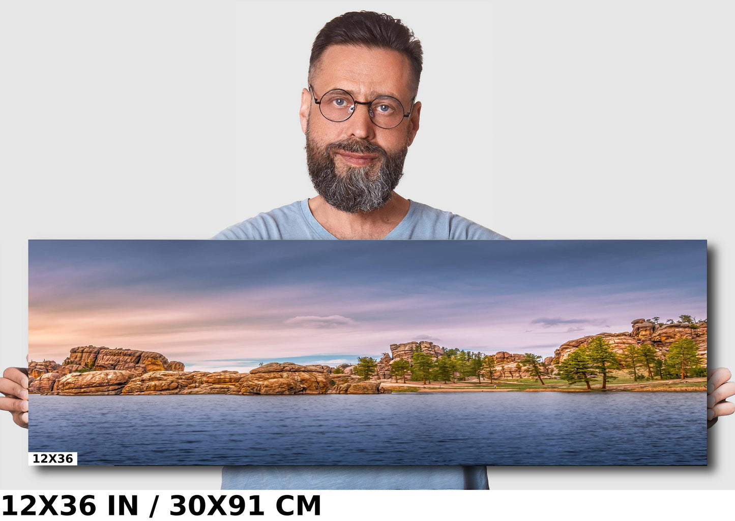 Sylvan Lake Splendor: Capturing the Tranquility of Custer State Park Metal Canvas Print South Dakota Wall Art Nature Photography