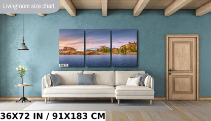 Sylvan Lake Splendor: Capturing the Tranquility of Custer State Park Metal Canvas Print South Dakota Wall Art Nature Photography