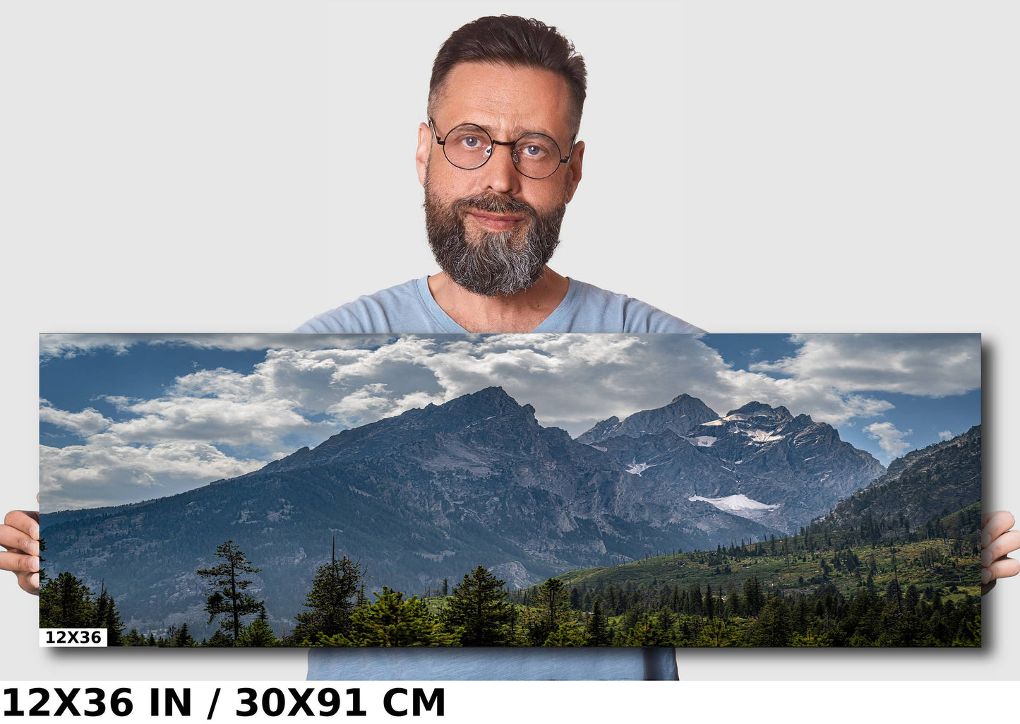 Teton Treasures: Grand Teton National Park Metal Canvas Print Mountain Range Wall Art Wyoming Photography