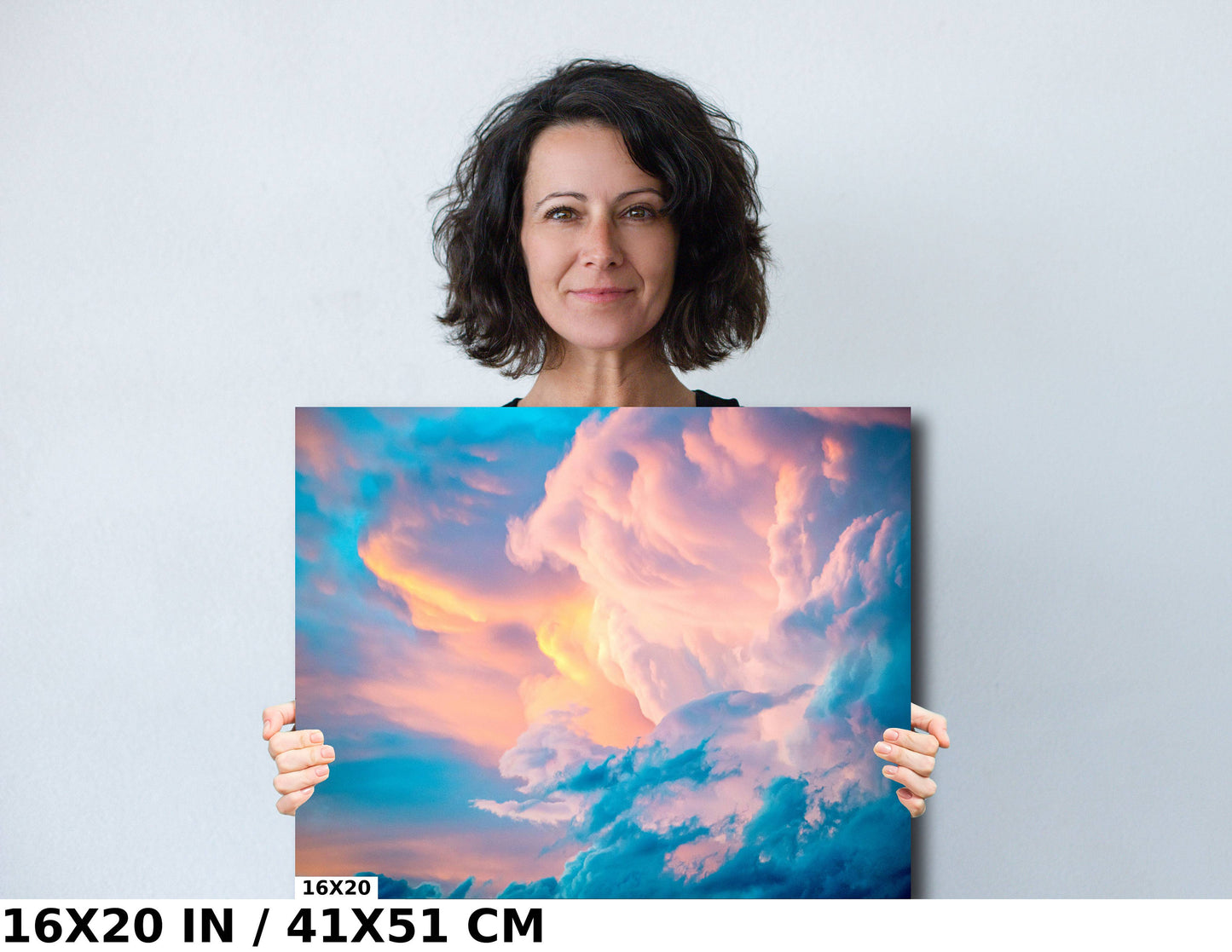 Heavenly Hues: White Sulphur Springs Montana Big Sky Photography Wall Art Metal Canvas Print Cloud Landscape