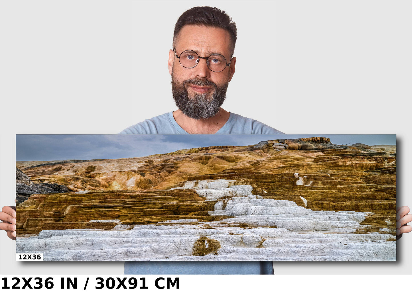 Mammoth Hot Springs Photo Print: Yellowstone National Park