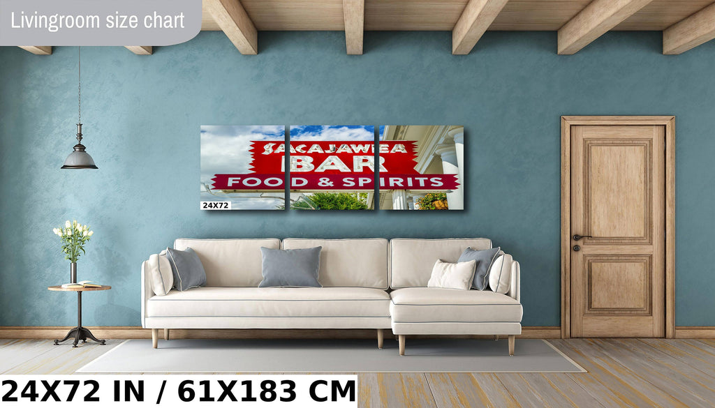 Sacajawea Bar Sign Print: Three Forks Montana Landmark Photography