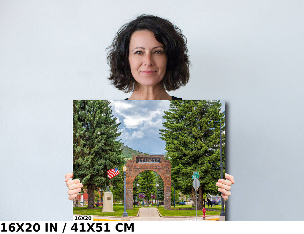 Anaconda Montana Kennedy Commons Arch: Historic Landmark Photography Print