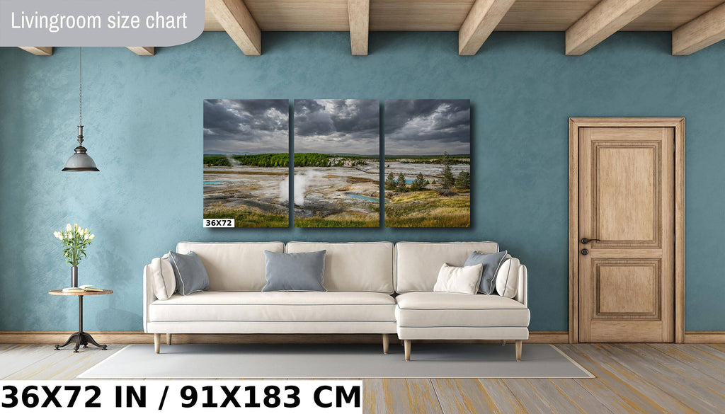 Norris Geyser Basin Print: Yellowstone National Park Landscape