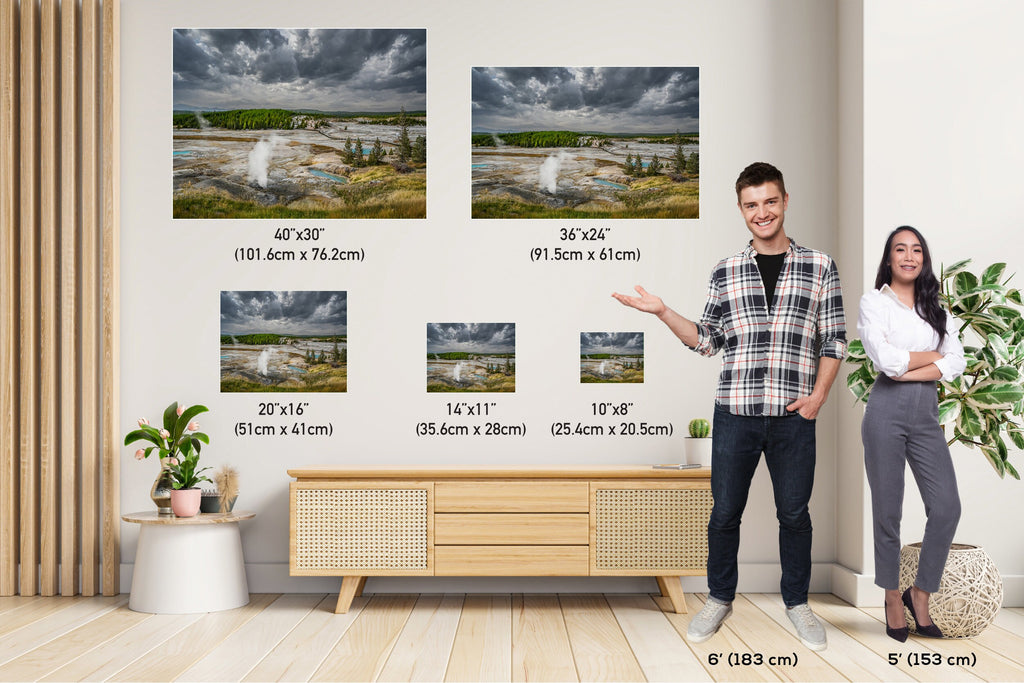 Norris Geyser Basin Print: Yellowstone National Park Landscape