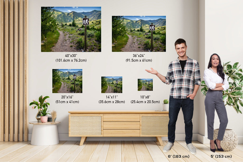 Lewis & Clark State Park Hiking Trail Print: Montana Nature Wall Art