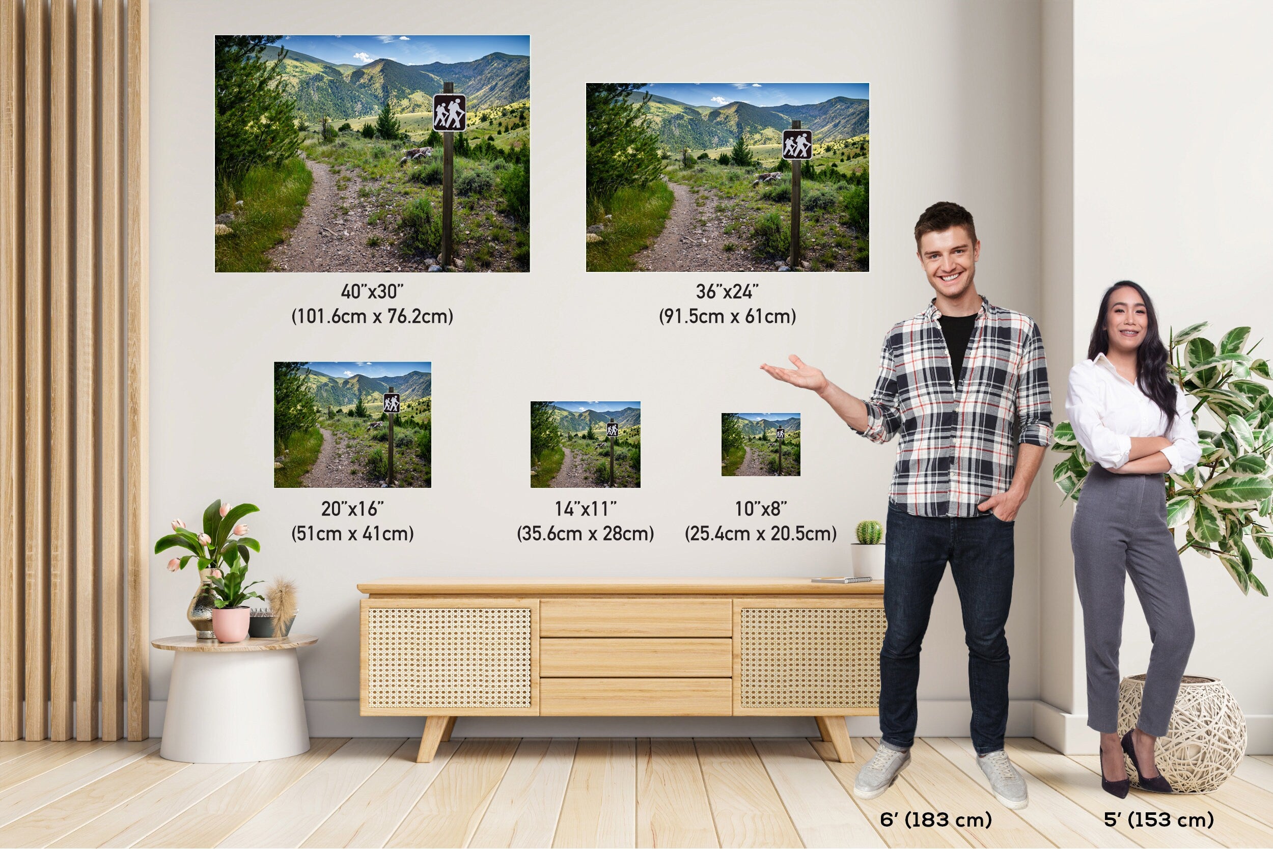 Lewis & Clark State Park Hiking Trail Print: Montana Nature Wall Art