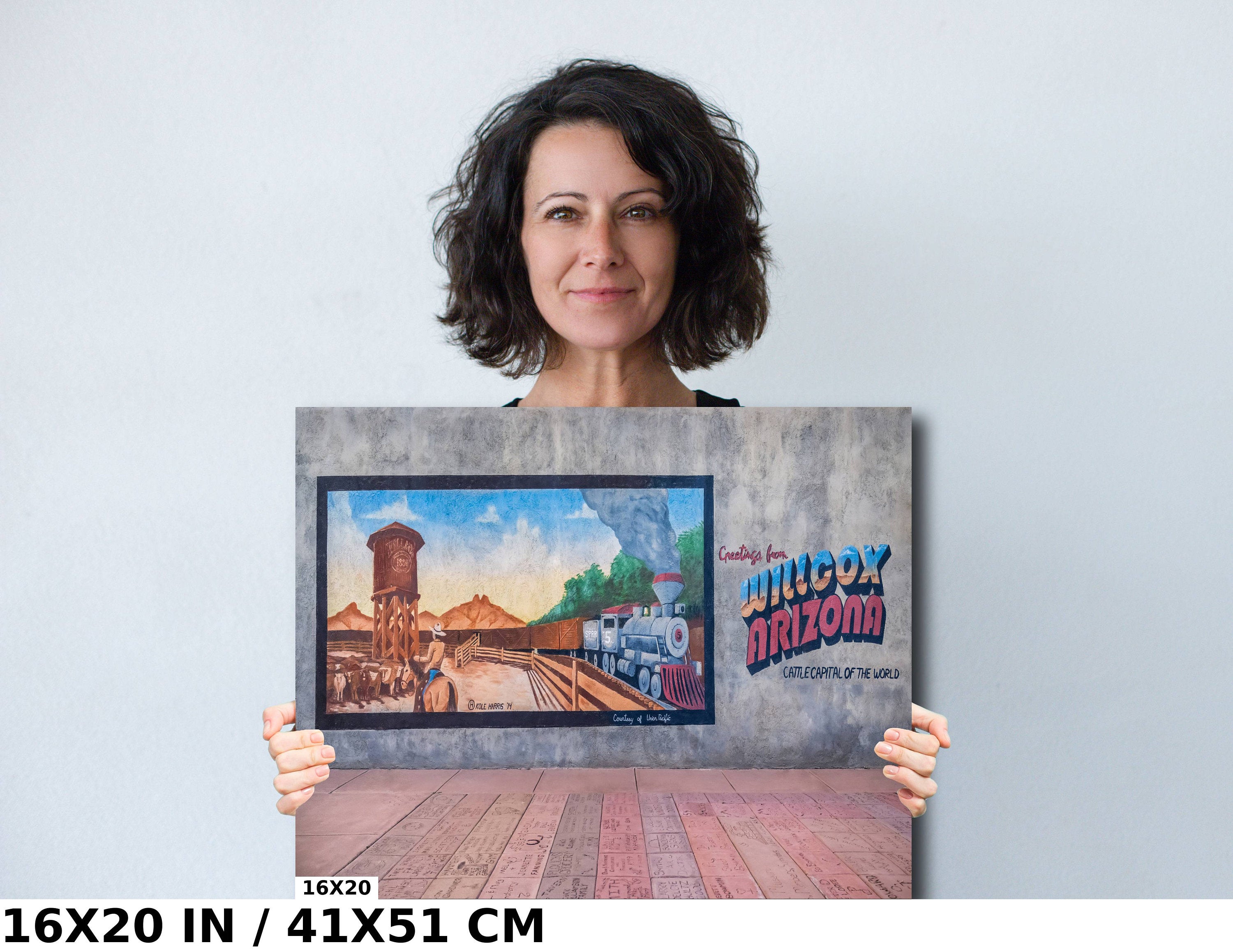 Willcox Mural Art Cattle Capital Arizona Western Photography Wall Decor