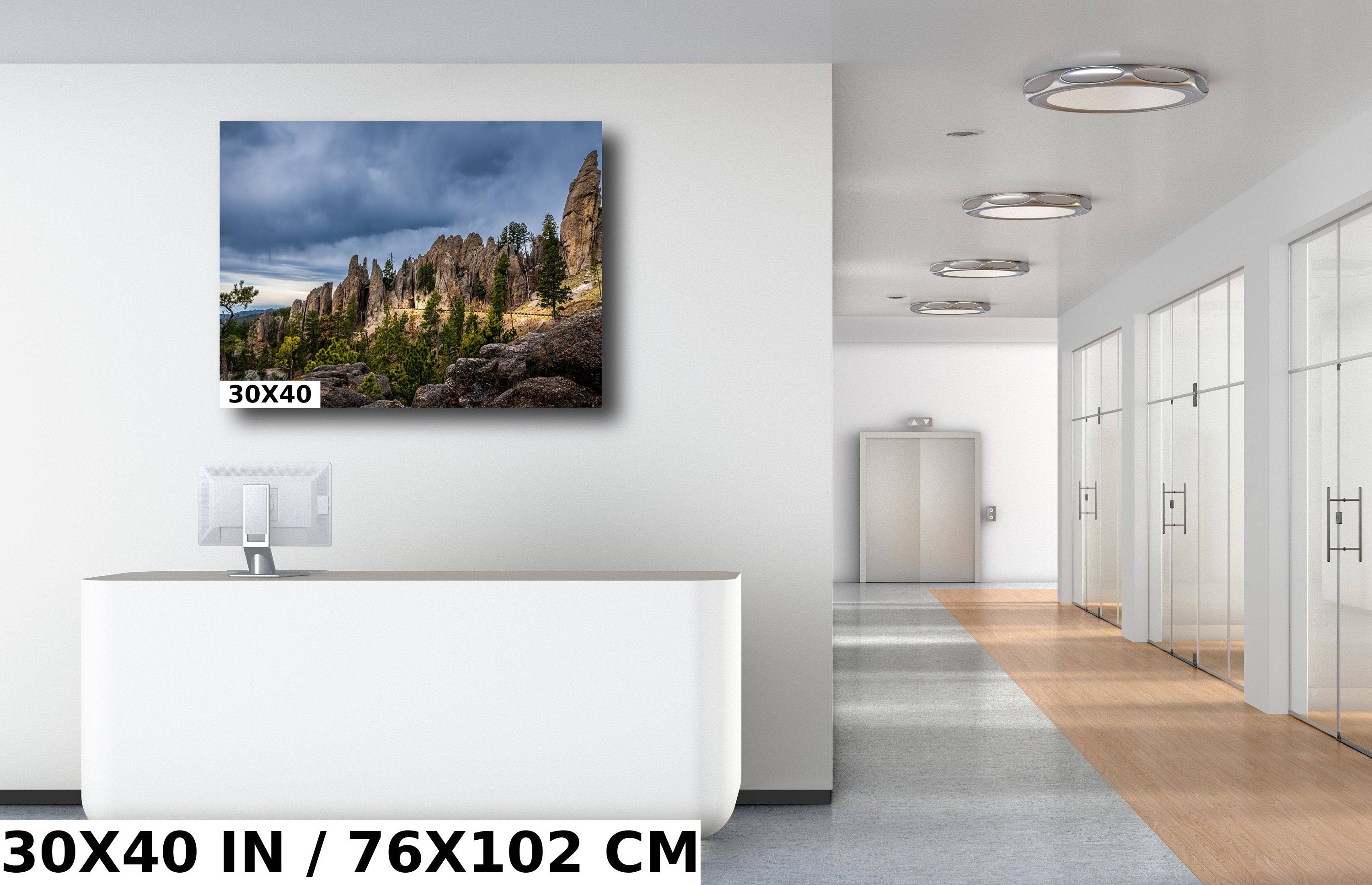 Needles Eye Tunnel: Black Hills South Dakota Rock Formation Photography Wall Art