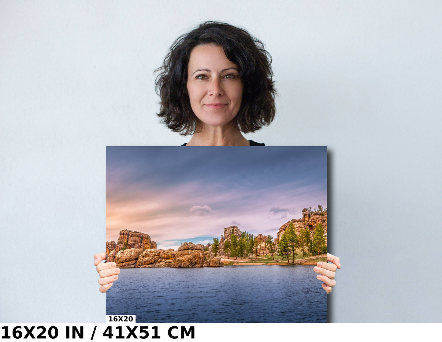 Sylvan Lake Splendor: Capturing the Tranquility of Custer State Park Metal Canvas Print South Dakota Wall Art Nature Photography