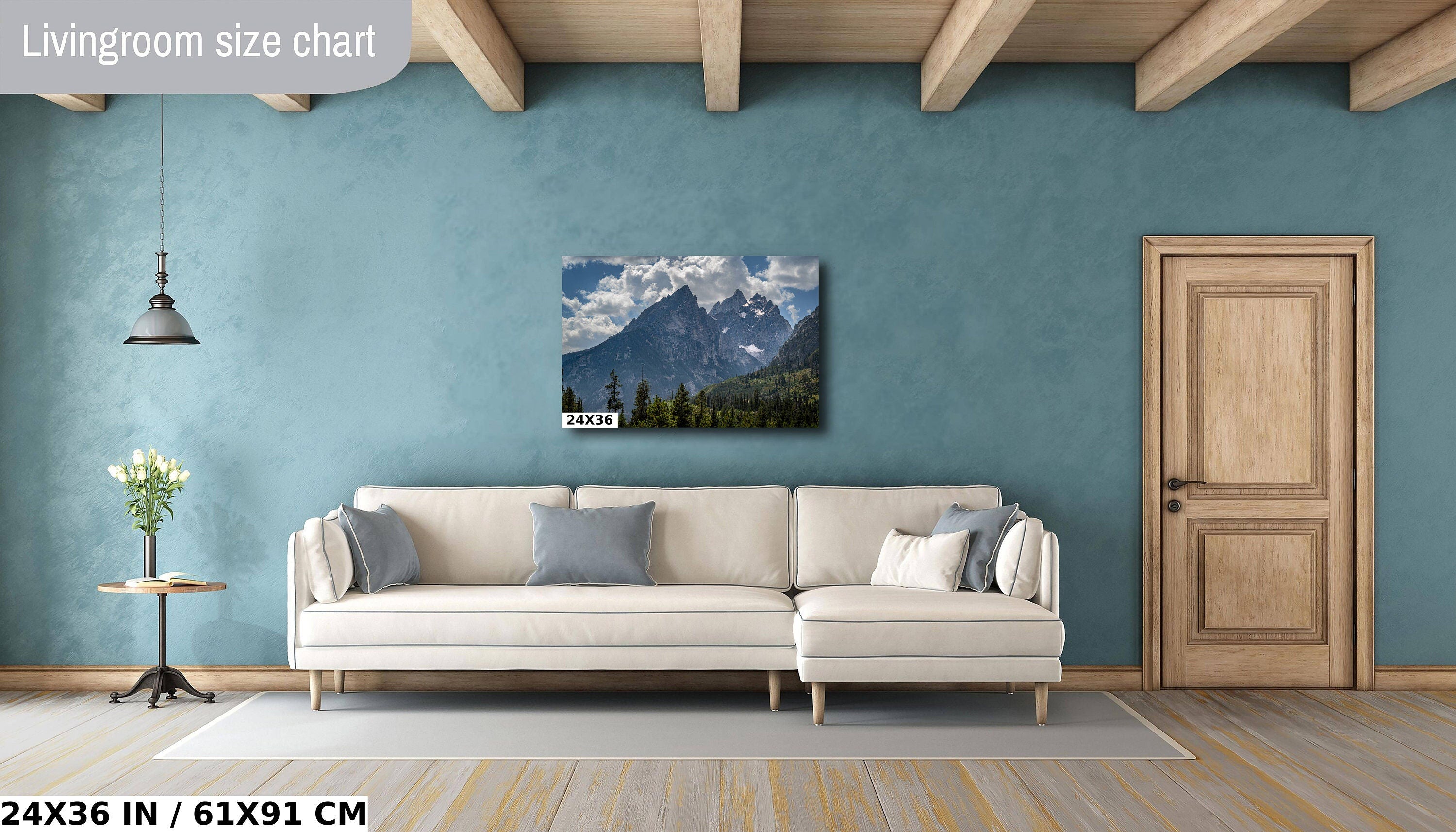 Grand Teton National Park Print: Wyoming Mountain Range Wall Art