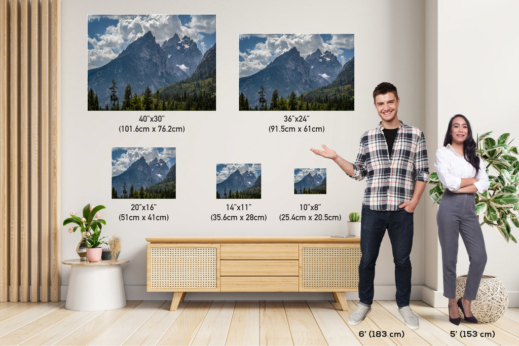 Grand Teton National Park Print: Wyoming Mountain Range Wall Art