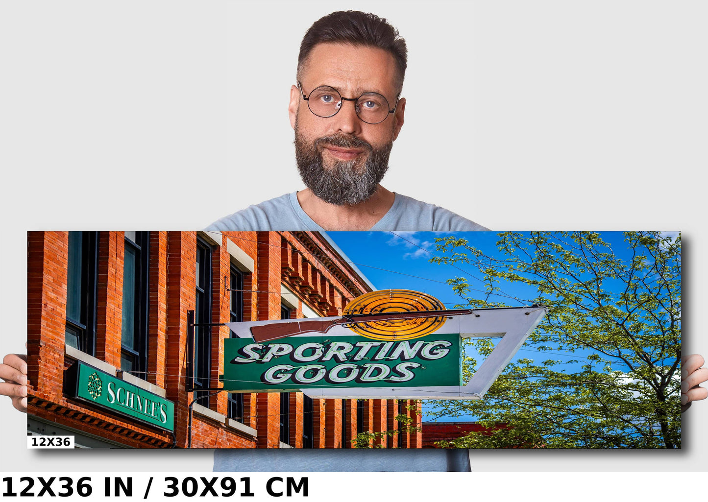Schnee's Sporting Goods Signage Print: Bozeman Montana Landmark Wall Art
