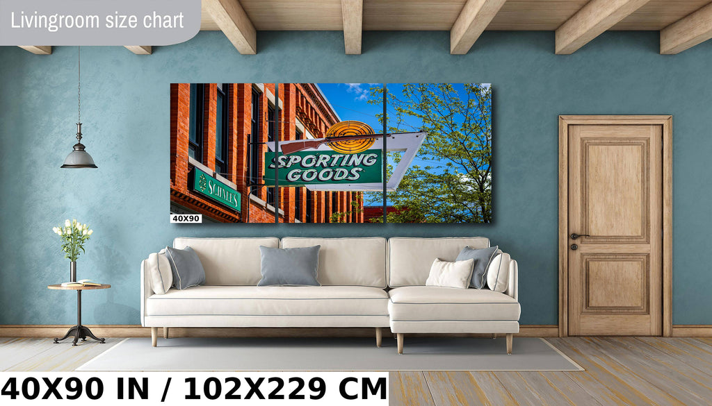 Schnee's Sporting Goods Signage Print: Bozeman Montana Landmark Wall Art