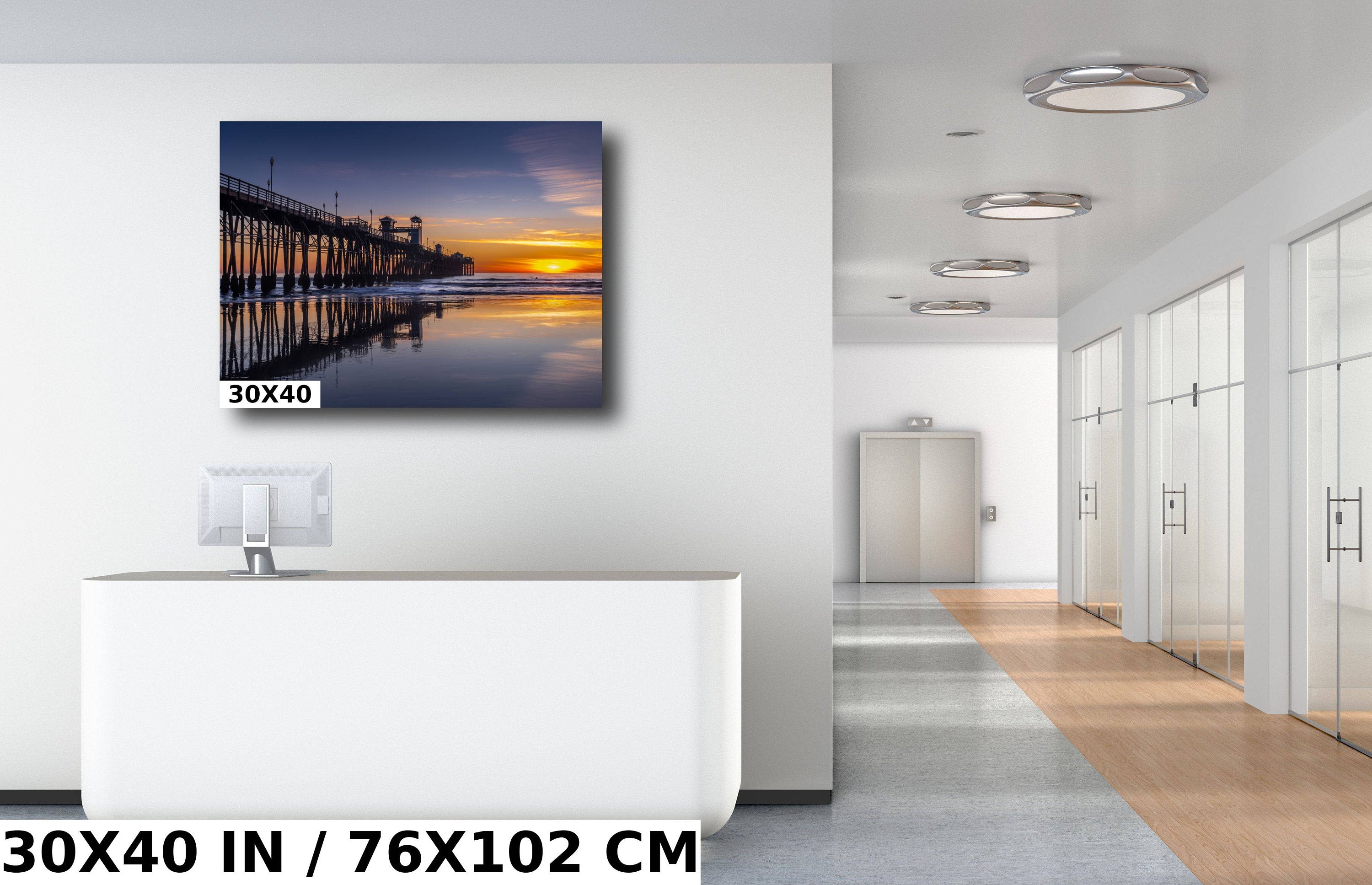 Oceanside Pier Sunset Print: California Coastal