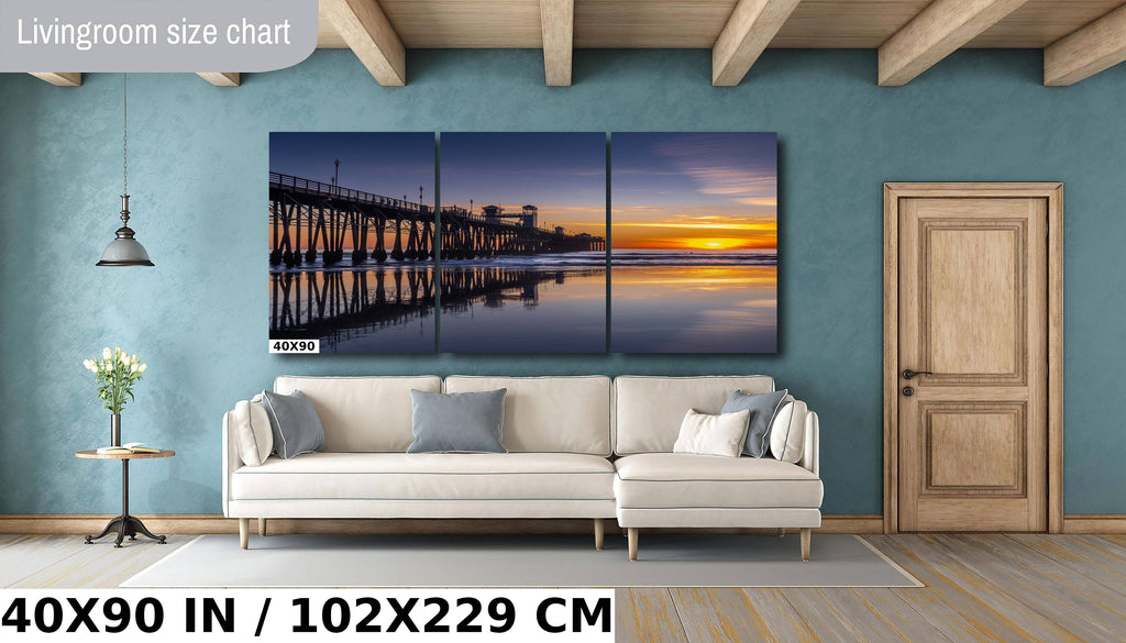 Oceanside Pier Sunset Print: California Coastal