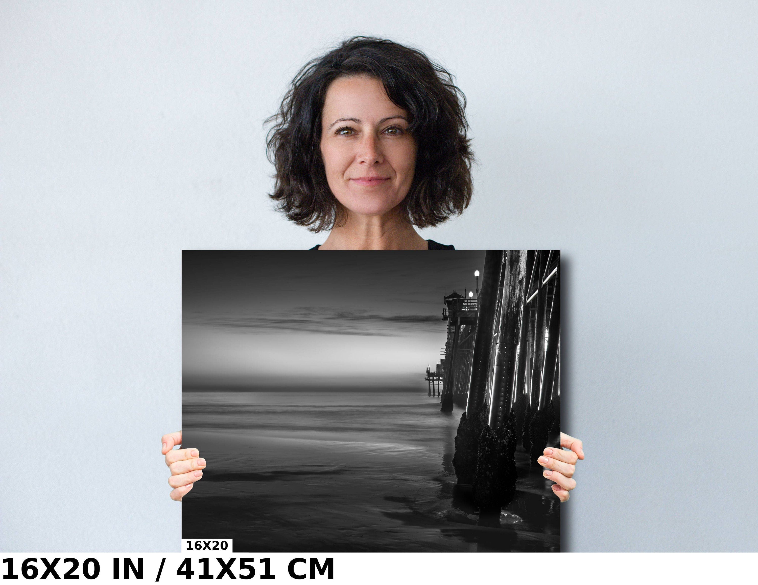 Oceanside Pier Black and White Print: California Coast