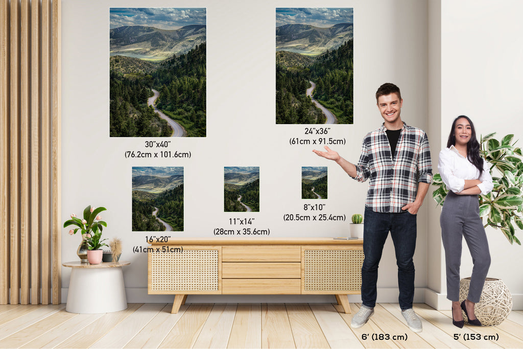 Lewis & Clark Caverns State Park Print: Montana Scenic Roadside View