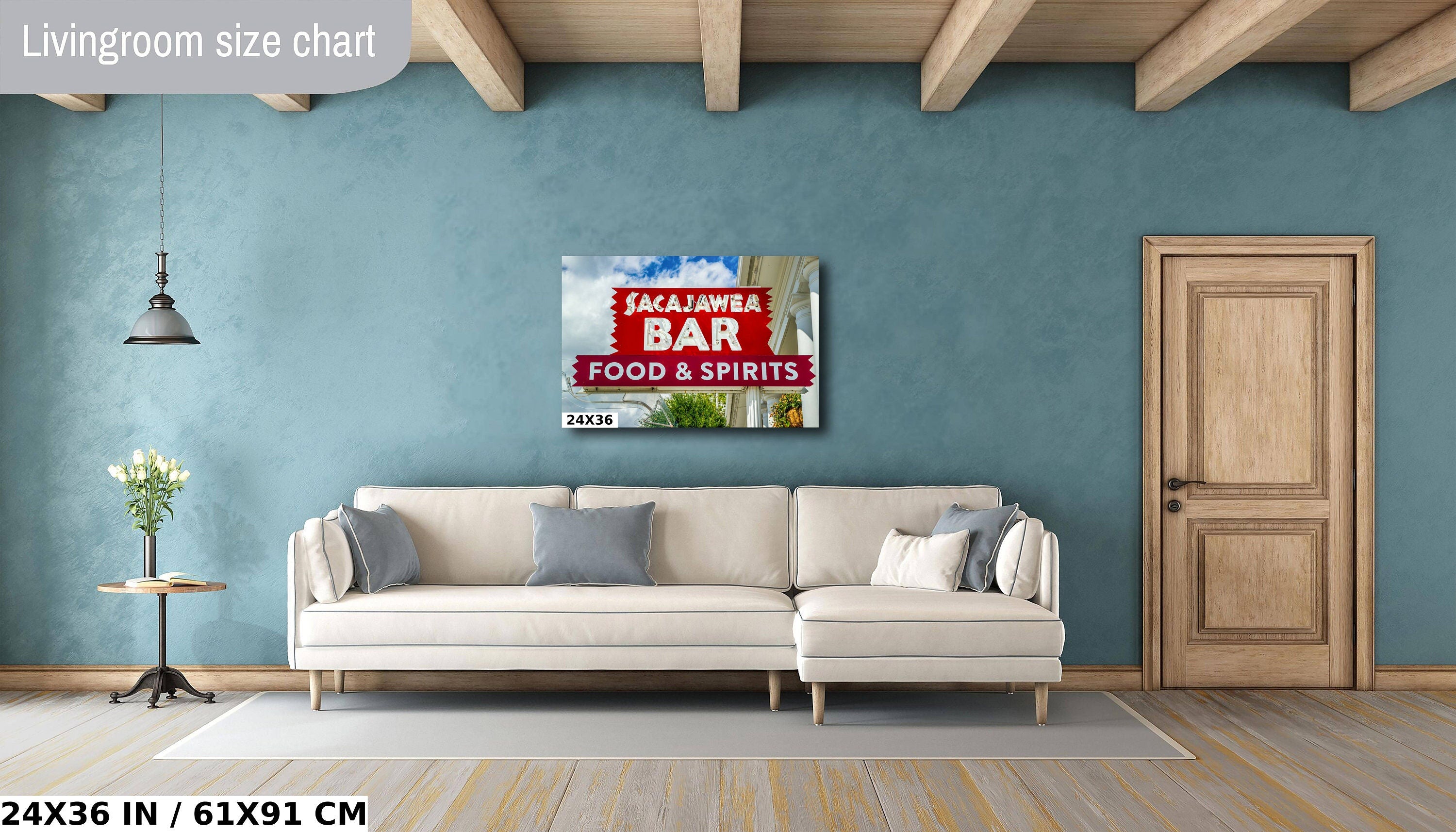 Sacajawea Bar Sign Print: Three Forks Montana Landmark Photography