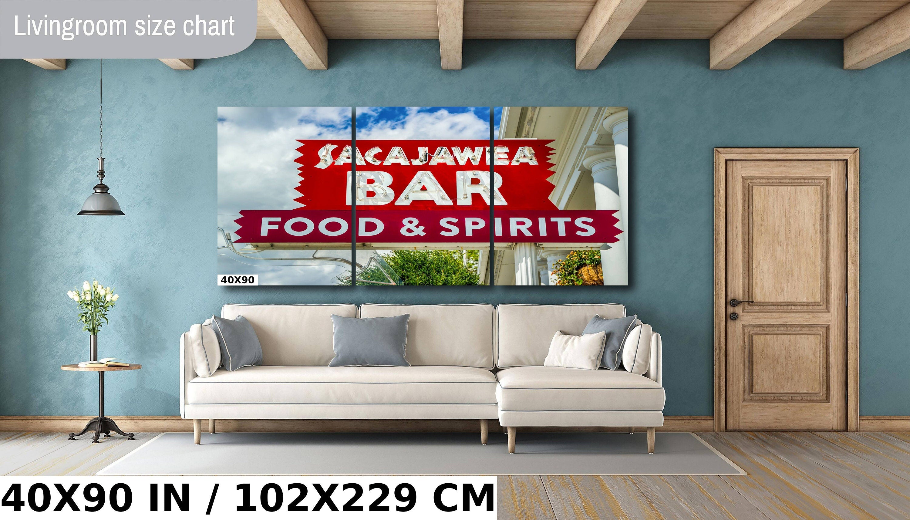 Sacajawea Bar Sign Print: Three Forks Montana Landmark Photography