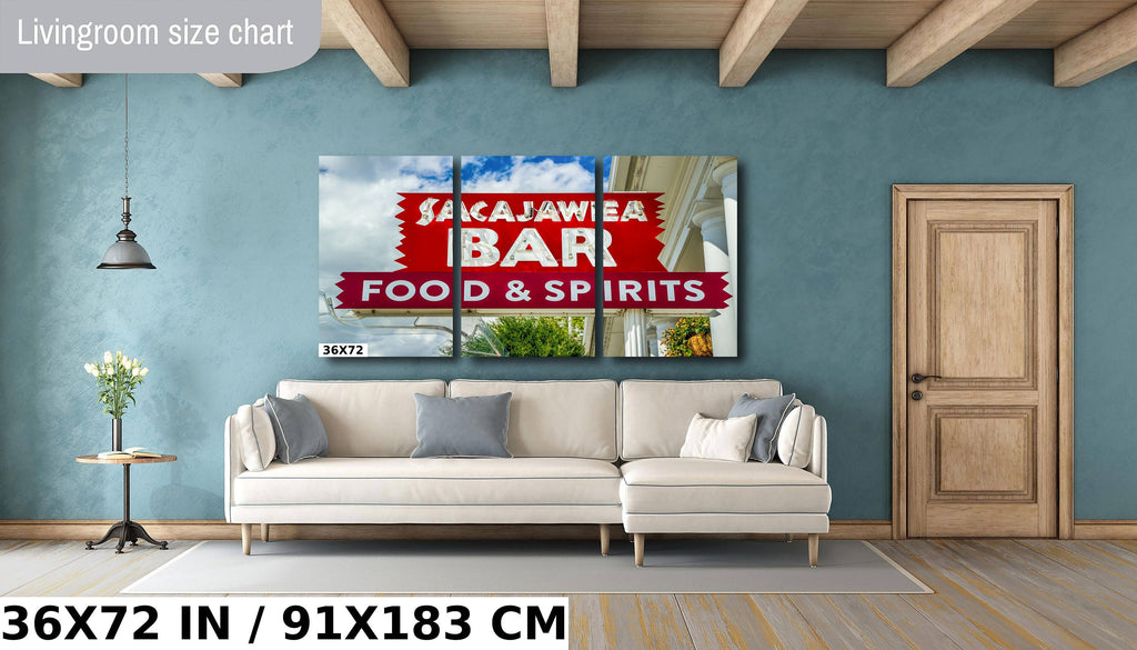 Sacajawea Bar Sign Print: Three Forks Montana Landmark Photography