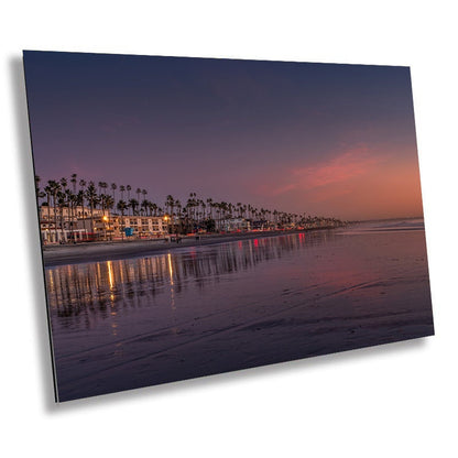 Oceanside Pier Sunset Seascape: California Beach Photography Print