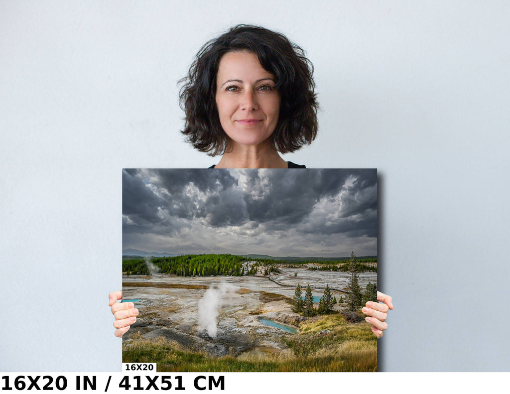 Norris Geyser Basin Print: Yellowstone National Park Landscape