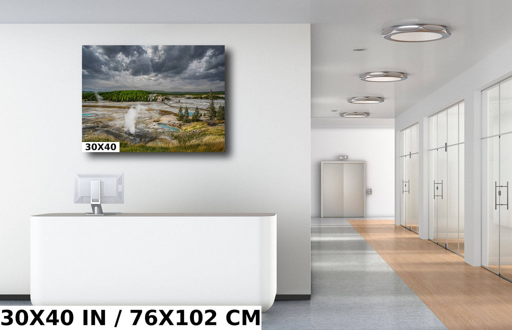 Norris Geyser Basin Print: Yellowstone National Park Landscape