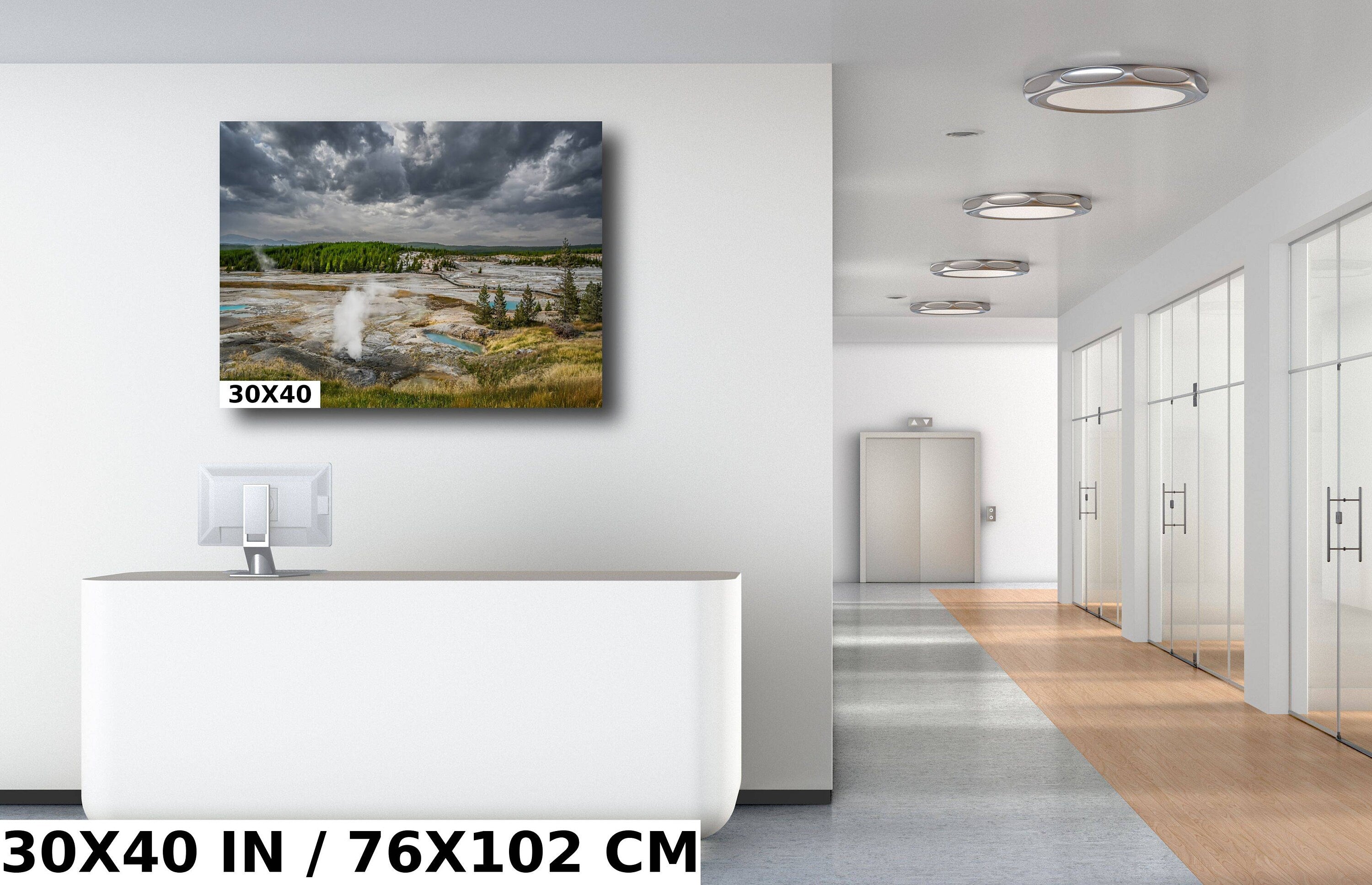 Norris Geyser Basin Print: Yellowstone National Park Landscape