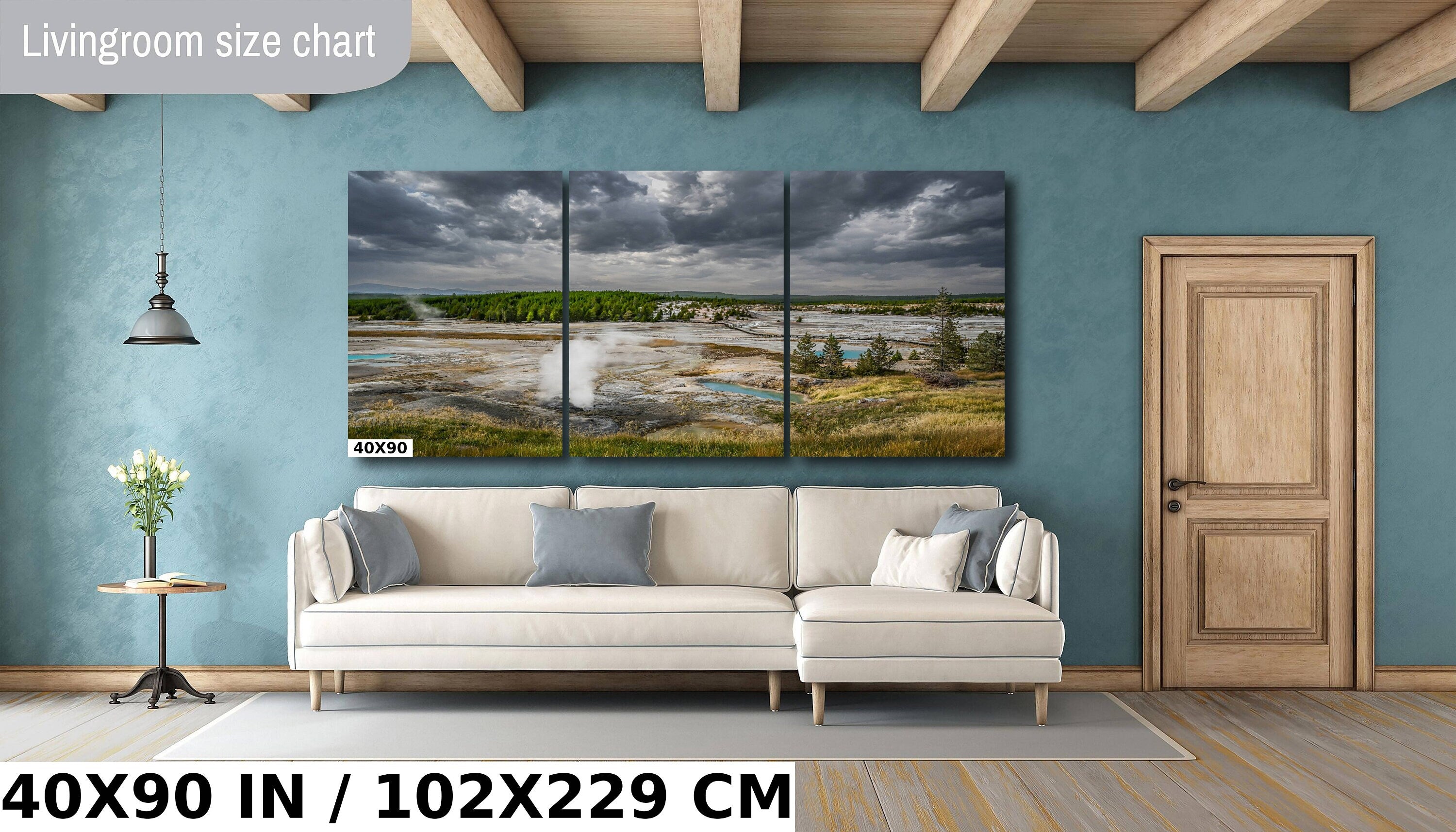 Norris Geyser Basin Print: Yellowstone National Park Landscape