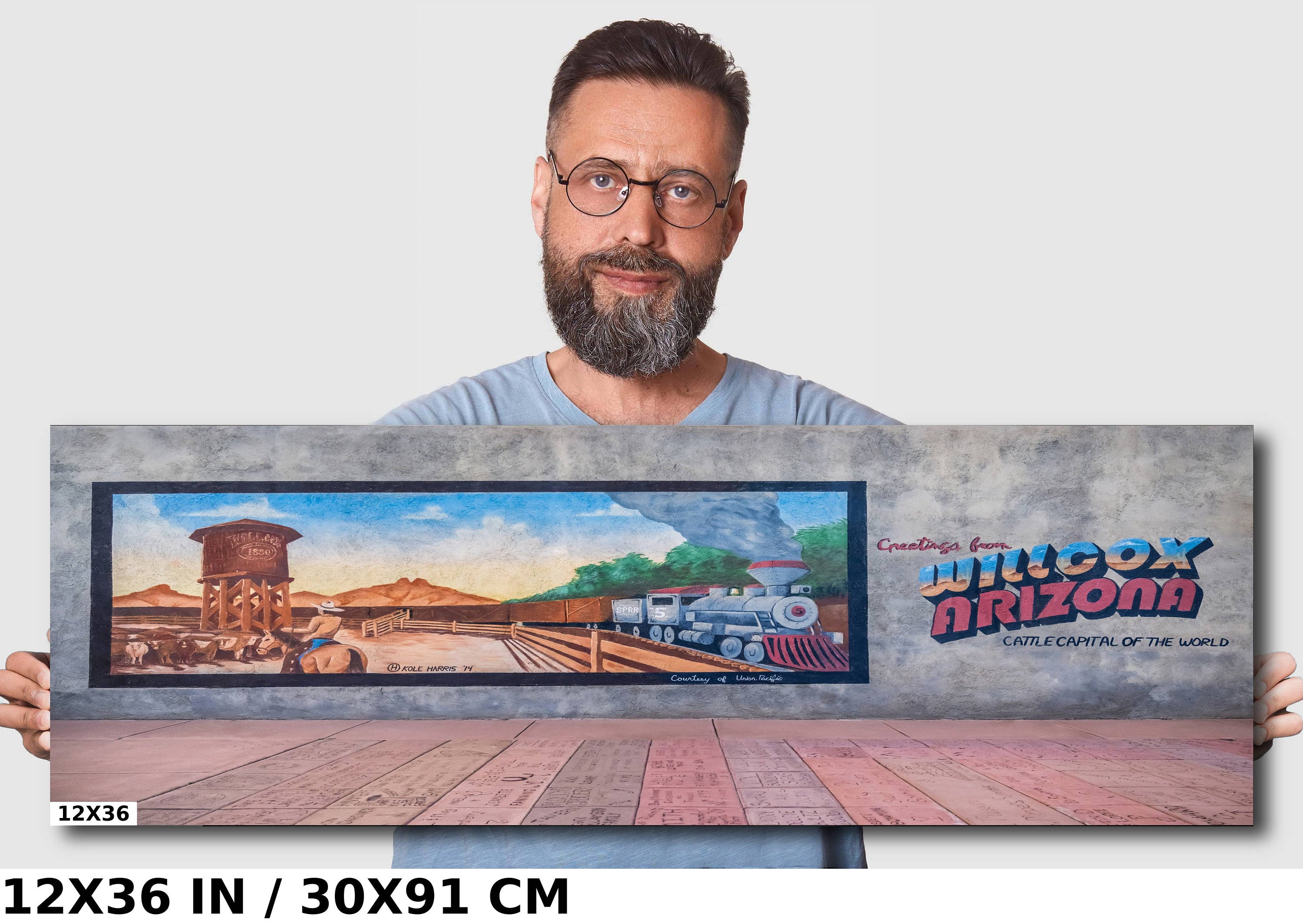 Willcox Mural Art Cattle Capital Arizona Western Photography Wall Decor