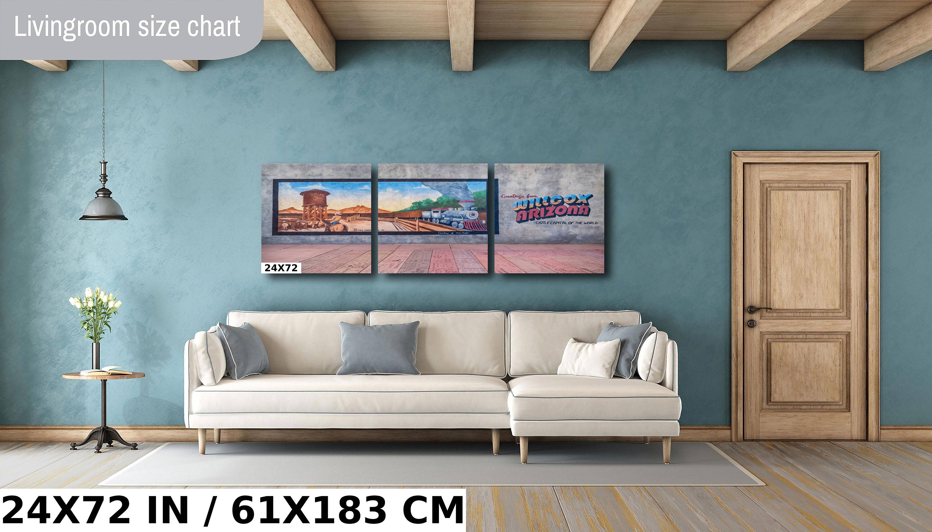 Willcox Mural Art Cattle Capital Arizona Western Photography Wall Decor