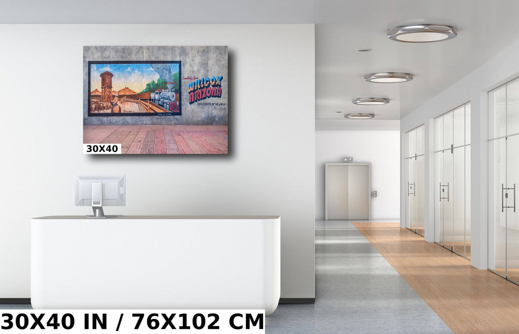 Willcox Mural Art Cattle Capital Arizona Western Photography Wall Decor
