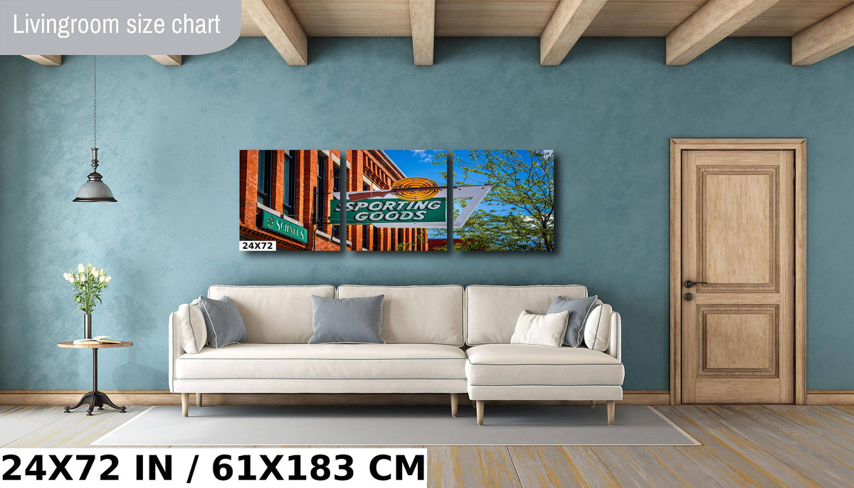 Schnee's Sporting Goods Signage Print: Bozeman Montana Landmark Wall Art