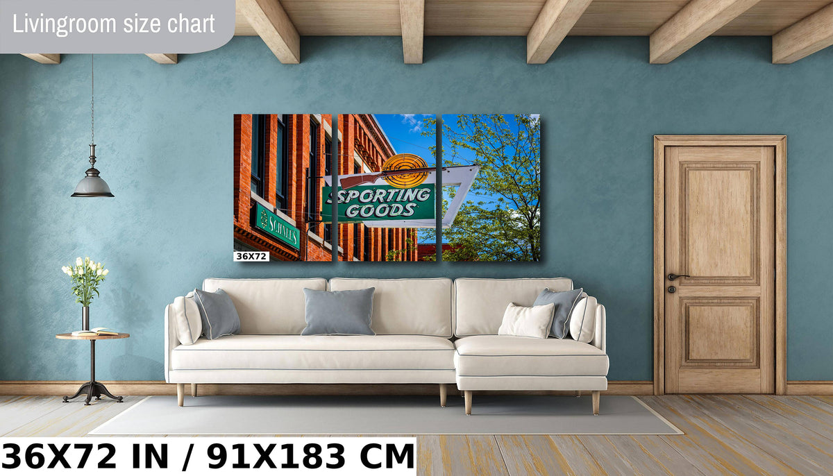 Schnee's Sporting Goods Signage Print: Bozeman Montana Landmark Wall Art