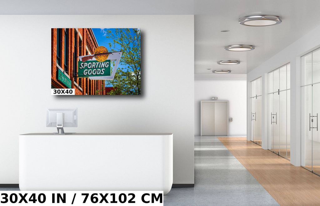 Schnee's Sporting Goods Signage Print: Bozeman Montana Landmark Wall Art