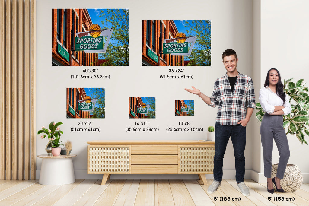 Schnee's Sporting Goods Signage Print: Bozeman Montana Landmark Wall Art