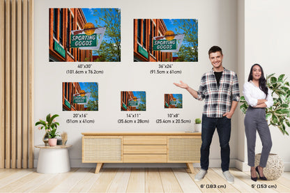 Schnee's Sporting Goods Signage Print: Bozeman Montana Landmark Wall Art