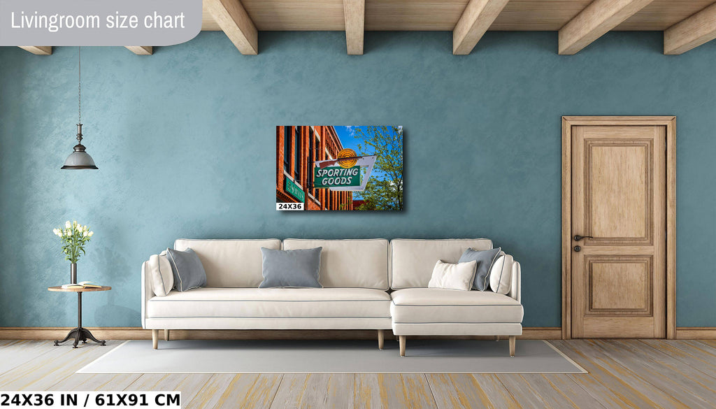Schnee's Sporting Goods Signage Print: Bozeman Montana Landmark Wall Art