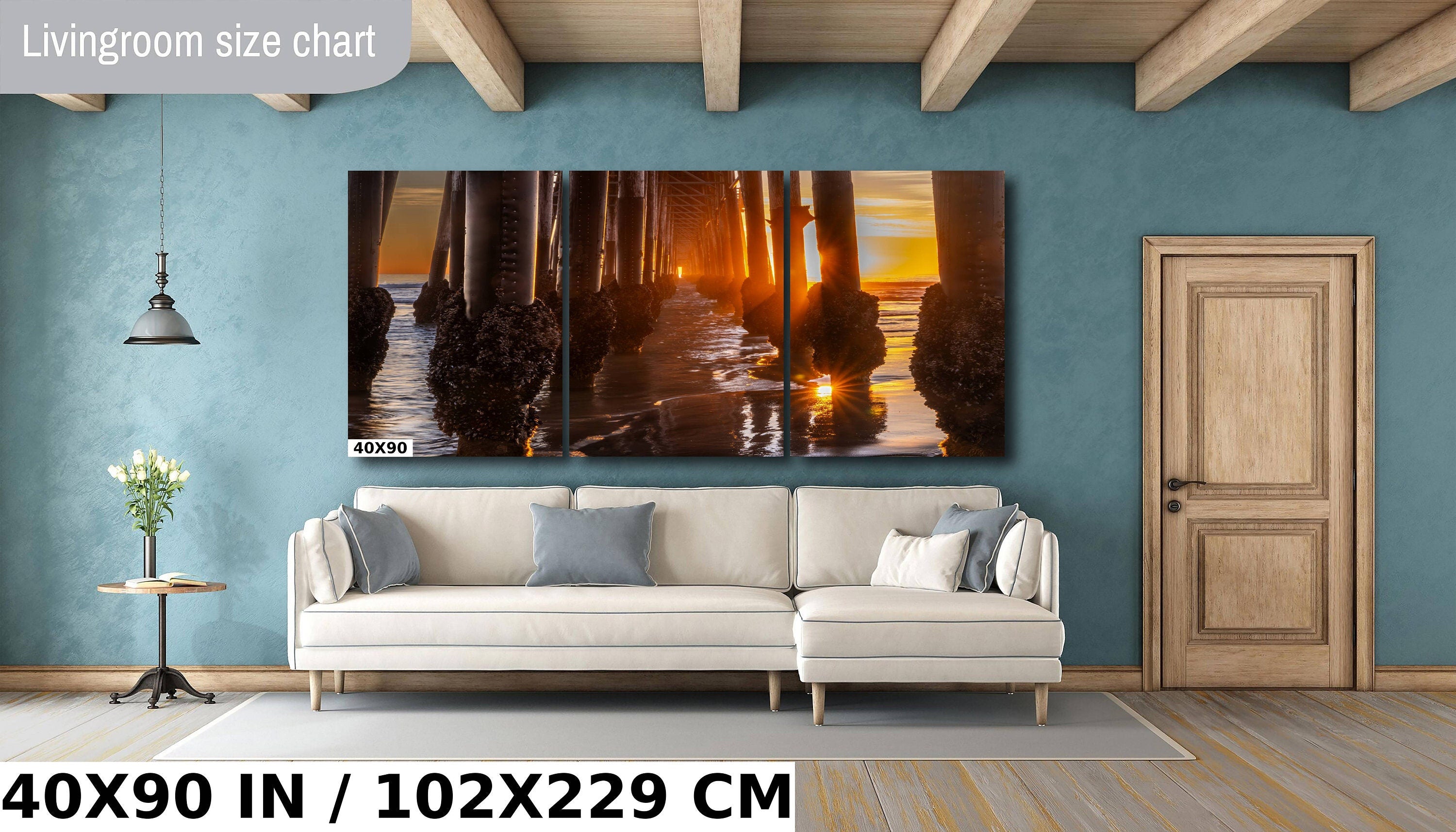 Oceanside Pier Sunset Print: California Seascape Wall Art