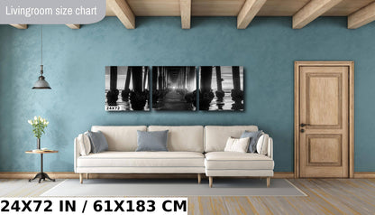 Oceanside Pier's Structural Beauty Monochromatic California Wall Art