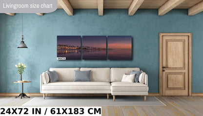 Oceanside Pier Sunset Seascape: California Beach Photography Print